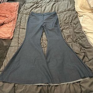 Jeans, extra wide leg, size medium very stretchy